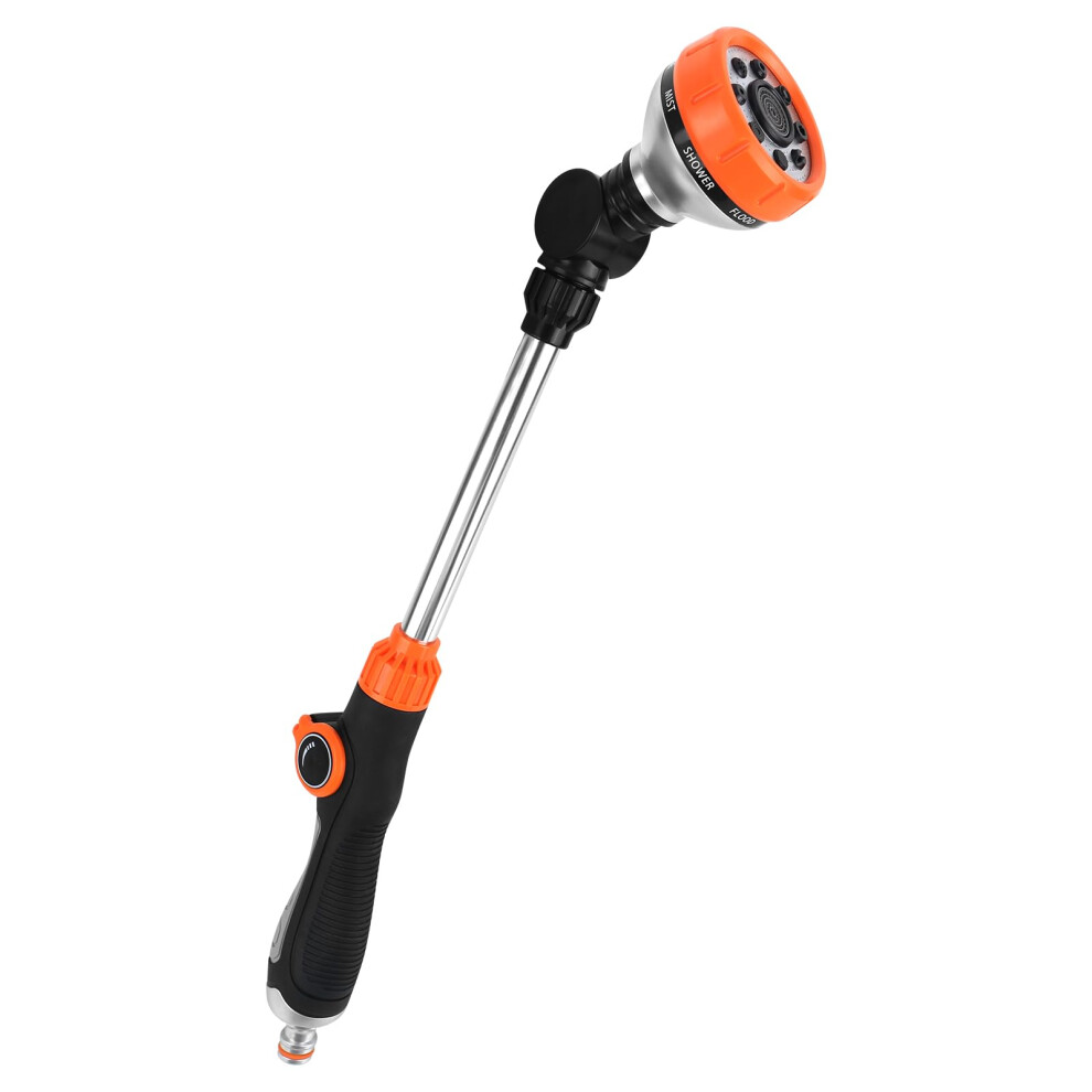 Watering Lance, Extended Hose Pipe Spray Gun With 8 Modes Extended Spray Nozzle Watering Lance For Hanging Basket Cleaning, Plants Lawns Watering, Pe 5006974356728