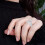 AIXING strass liefdesring voor dames, maat 5-11 4