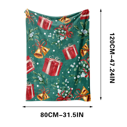 Christmas flannel throw blanket 50x60 inches 1