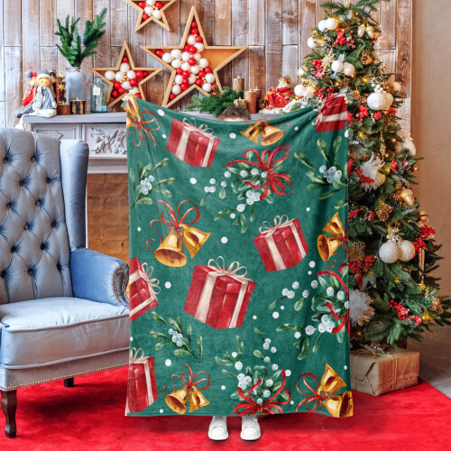 Christmas flannel throw blanket 50x60 inches 2