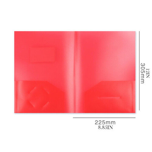 BCMMKLPP Plastikowe teczki kieszonkowe na format A4/Letter, czarne 2