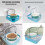 Bird Feeding and Bathing Station for Small Parrots with 2