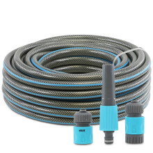 GEEZY 20m Garden Hose Set with Adjustable Water Spray Nozzle & Connectors – Lightweight, Durable & 1/2" Female Tap Connector - Water Pipe for Garden