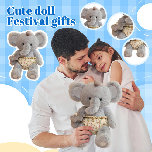 Mini plush toys set soft fluffy portable 6 pieces 2