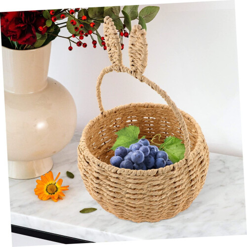 Panier de Pâques en osier tressé avec anse (1 pièce) 2
