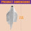 Halloween Ghost LED Light Decoration 2 pcs 47 inch 2