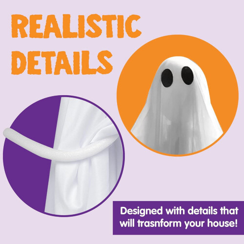 Halloween Ghost LED Light Decoration 2 pcs 47 inch 2