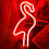 LINLIN LED flamingo neonljus batteri/USB-driven 1 st 2