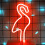 LINLIN LED flamingo neonljus batteri/USB-driven 1 st 3