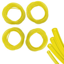 4 Pieces Fuel Pipe, Universal Fuel Hose, Petrol Fuel Line Hose Tube, Diesel Heater Fuels Line, Fit Strimmer Fuels Pipe for Small Engine Chainsaw Stri