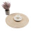 Coolmade runde vevde bordbrikker sett med 6 beige 4