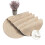 Coolmade runde vevde bordbrikker sett med 6 beige 5