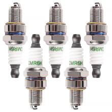VooGenzek 5 PCS Spark Plugs CMR6H, Lawnmower Spark Plug, CM5H / CMR5H / CMR6H / CMR7H Spark Plug Replacement, Compatible with Stihl FS90 FS100 FS110