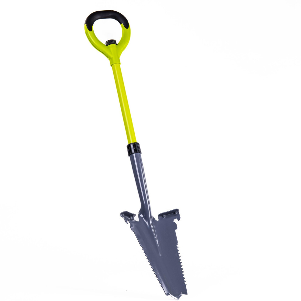 Garden Gear Multi-Purpose Shovel with Serrated Carbon Steel Head, Lightweight Fi-image-OPC-PWP5W7V-NEW