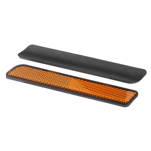 Motorcycle Front Fork Leg Reflector Yellow Lower Slider 1