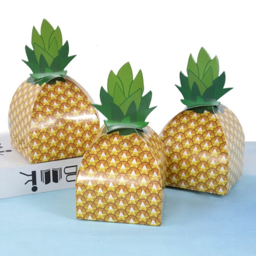 Boîte de biscuits bonbons à l'ananas, thème hawaïen, 50 pièces 1