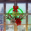 Weihnachtlicher LED-Lichterkranz, silberrot 4