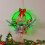 Weihnachtlicher LED-Lichterkranz, silberrot 5