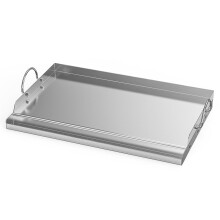 Onlyfire Universal Stainless Steel Griddle Plate for Most BBQ Gas Grills and Charcoal Grills, Large Griddle Plancha for Outdoor Cooking & Camping