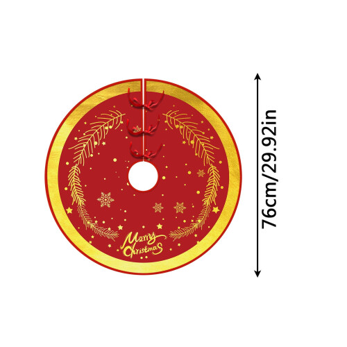 Jupe de sapin de Noël, décoration de fêtes, 60 cm 2