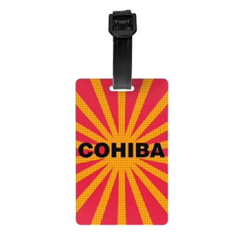 Cuban Cohiba cigar-themed luggage tags 2 pcs 1