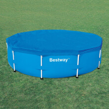 BESTWAY STEEL FRAME SWIMMING POOL COVER 10FT 12FT 15FT (POOL NOT INCLUDED) 12FT BW58037