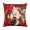 Capa de almofada de linho com o Papai Noel, 45x45 cm (18x18 polegadas) 4