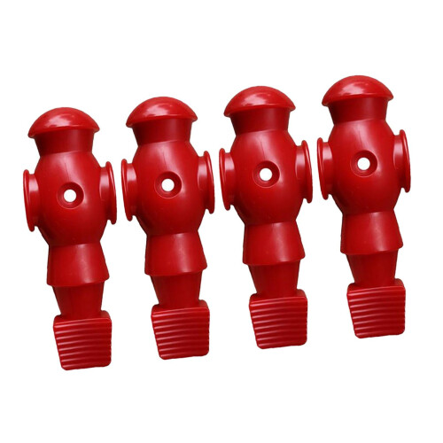 Foosball men replacement parts red 4 pieces 1