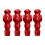 Foosball men replacement parts red 4 pieces 3