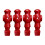 Foosball men replacement parts red 4 pieces 5
