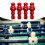 Foosball men replacement parts red 4 pieces 6