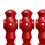 Foosball men replacement parts red 4 pieces 8
