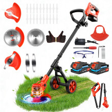 Cordless Strimmer,4 in 1 Electric Garden Strimmers with 22.0 Ah Batteries and C