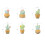 Cactus-shaped fridge magnets resin 6 pcs 7