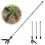 Hlayshing Weed Puller - Standing Weed Puller Stainless Steel Long Handle,Hand Standing Weeder Puller,Garden Tool with 4-Claw Weeding Head for Garden 1