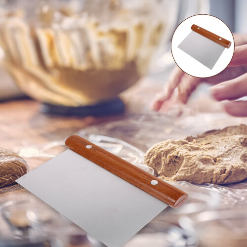 Stainless Steel Scraper with Wood Handle 1 Piece 2