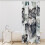 Cortina de ducha Wolf impermeable con ojales, 72" x 72" 2