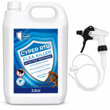 Flea Killer Spray 2.5L | Cypermethrin-Based RTU Treatment for Indoor Use | Fast-Acting, Long-Lasting Protection | Insect Spray for Commercial Propert