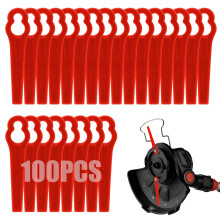 Viitech 100 Pcs Plastic Grass Trimmer Blades, 83 mm Cordless Strimmer Blades Replacement Strimmer Blades, Lawn Mower Cutting Blades for Einhell GC-CT