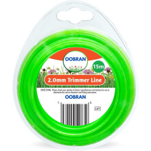 VONRUSS-UK 15M Garden Strimmer Trimmer Line Cord 1.2mm 1.6mm 2mm Nylon Wire Garden Grass (2.0mm x 15m)