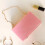 Dameshandtas van gestreept acryl met ketting 3