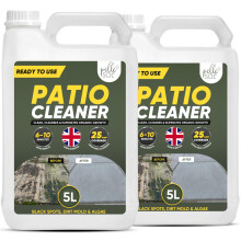 Pelle & Sol 2 x 5L Outdoor Patio Cleaner - Deep Cleaning Moss Remover & Decking Cleaner for Patio, Driveway, Path, Concrete Block Paving for Slip-Res