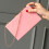 Dameshandtas van gestreept acryl met ketting 5