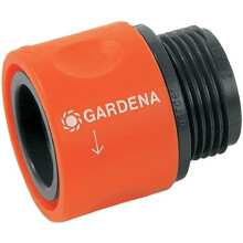 Gardena Threaded Hose Connector: Connection Piece to Adapt a Screw-Type Hose Connection to a Gardena Tap Connector, for 26.5 mm (G3/4 inch) Threads f