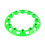 ATV wheel rim hub protector green 10 inches 2