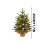Mini-Weihnachtsbaum 60 cm mit 30 warmweißen LED-Lichtern 3