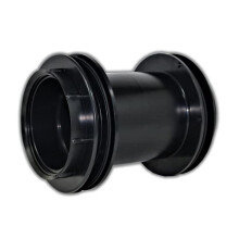 eco-filtration - Double Ended 110mm Threaded Tank Connector (Long) | Bulkhead PVC Plumbing Fitting for Ponds, Gardens, Water Features, Drainage, and