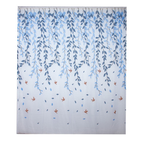 Xubond sheer curtain fabric in blue, 1 panel 1