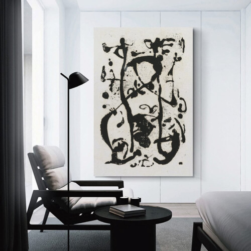 Affiche abstraite sur toile de Jackson Pollock, 20 x 30 pouces 2