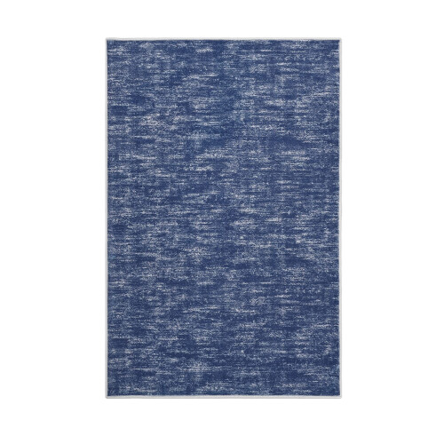Machine Washable Grey Runner Rug Low-Pile 2x6 ft 1
